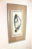 William Kosloff "Mountain Woman" woodblock print