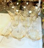 Gorgeous topaz stemware