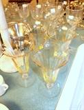 Gorgeous topaz stemware