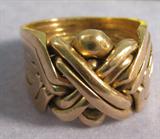 Jewelry 14kt Yellow Gold Men's Puzzle Ring Fabulous men's 8-piece puzzle ring! Marked 14k, sized 10.5. Large, heavy, & striking piece of jewelry! Total weight 11.8 dwt. #28298-5