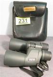Pair of Pentax 12 x 50 PCF Binoculars w/ Case Very nice pair of Pentax 12 x 50 PCF 4.2 degree binoculars with soft leather case, also comes with original owner's manual. Carrying case has some wear.