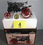 Farm Toy Ertl Farmall F-20 Tractor 1/16 scale die cast model / replica toy tractor. Precision Series 1, "The Farmall F-20" McCormick Deering, International Harvester Company. Excellent condition, box and medal are present, but no papers or pamphlets. Item was previously displayed in a smoke free home, appears to be in original factory box.