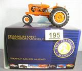 Farm Toy Franklin Mint Allis-Chalmers Tractor 1:12 scale die-cast metal Allis-Chalmers "WC Steel Wheel" toy model tractor, made by Franklin Mint Precision Models. In good condition with only minor wear, has been previously displayed outside of box in a smoke and pet free home.