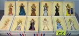Lot of 12 Great American Women Half Dolls 6 Great American Women half dolls in original boxes with Certificates of Authenticity. All dolls are No. 6700 an edition of 9,500. Hand painted and sewn from the original by Virginia Davis, Master Sculptor and Doll Artist, Authorized by United States Historical Society.
Priscilla Alden
Harriet Beecher Stowe
Mary Cassatt
Abigail Adams
Eleanor Roosevelt
Clara Barton
Pocahontas
Dolly Madison
Mary Pickford
Susan B. Anthony
Martha Washington
Betsy Ross