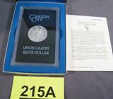 Coin 1884 CC Morgan Silver Dollar GSA GSA 1884 CC Morgan Silver Dollar in the original box and plastic holder. A beautiful coin with sharp details. Comes with the certificate. No sales tax on coins or bullion