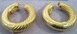 Jewelry 18k Gold Hollow Anfora Hoop Earrings Lovely hollow hoop earrings made of 18k yellow gold. Marked "Anfora", 750. They measure 1 3/8" diameter.
Total weight 8.8 dwt.