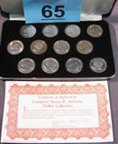 Coin Susan B. Anthony Collection in Case A beautiful presentation case with 12 Susan B. Anthony Dollars. All in Brilliant Uncirculated condition. 1979 thru 1981 with P,D & S Mints including Proofs. No sales tax on coins, bullion or currency.