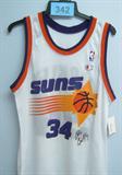 Signed Phoenix Suns "Barkley" Jersey Champion Phoenix Suns Charles Barkley jersey, size 40. Jersey is "Barkley" number 34, and signed by Charles Barkley. Has NBA logo, in great condition.