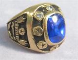 Jewelry 10kt Gold Chrysler Award Ring 10kt Gold Chrysler Award Ring with 3 .05ct Diamonds. Very large Mens ring size 9 Total weight is 11.2 dwt 10kt.