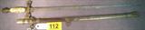 Sword Knights Templar Sword w/ Ivory A vintage Knights Templar Sword with Ivory Handle. Sword is 38" with Scabbard. Condition shows old rust. Blade will grade 80% and shows no sign of sharpening.