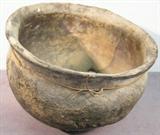 Historic Indian Pottery Bowl A genuine antique South West Indian Pottery Bowl. Condition is very nice, but it has been re-glued and has a wire support. Pot measures 7" x 10" and missing 2 small pieces. Original owner's estate has documents stating that this property has not been stolen, falsified, forged or illegally taken from Federal Lands, public lands, state lands or Indian lands in violation of the Archeological Resources Protection Act of 1979