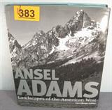 Large Ansel Adams Coffee Table Book Large hardcover Coffee table book "Ansel Adams, Landscapes of the American West" by Lauris Morgan-Griffiths. Full of beautiful landscape photos taken by the great black and white photographer Ansel Adams.
Book jacket show some wear, but book is in great condition!