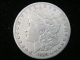 1889-CC Morgan Silver Dollar F/VF An Extremely Rare Date Carson City Silver Dollar graded by the consignor as Fine to Very Fine. Coin retains very nice features. No sales tax on coins bullion or currency