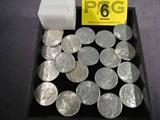 Coin Roll of 1926-S Peace Silver Dollars Choice BU
Roll of 1926-S Peace Silver Dollars. 26.73g of 90% Silver per Coin. 6,980,000 minted. Graded by the Consignor as Choice Brilliant Uncirculated. No Sales Tax on Coins, Currency, or Bullion.