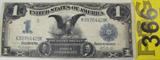 Coin $1.00 Series 1899 Silver Certificate
1899 $1.00 Silver Certificate series 1899. Signed by Parker & Burke. Has several Vertical & Horizontal Folds, Corners are intact and will display nicely. No Sales Tax on Coins, Currency, or Bullion.