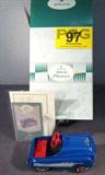 Hallmark Kiddie Car Classics "1958 Murray" MIB
Adorable Hallmark Kiddie Car Classics die cast model figurine of "1958 Murray Champion" pedal car. Item is in original box and in wonderful condition!