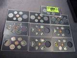 10 Canadian Mint Sets
10 Canadian Mint Sets: 1975, 1977, 1978, 1979, 1980, 1981, 1984, 1985, 1987, 1988. Each set contains: 1 Cent, 5 Cent, 10 Cent, 25 Cent, 50 Cent, and 1 Dollar Coin. No Sales Tax on Coins, Currency, or Bullion.