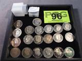 Coin 20 Different Kennedy Half Dollars PR65
20 Different Kennedy Half Dollars. Graded by the Consignor as Gem Proof. 8 Coins in the 70's, 10 Coins in the 80's. and 2 coins in the 90's. No Sales Tax on Coins, Currency, or Bullion
