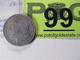 Coin 1894-P Morgan Silver Dollar VG
1894-P Morgan Silver Dollar. 26.73g of 90% Silver. 110,000 minted. Extremely Rare Date. Graded by the Consignor as Very Good. No Sales Tax on Coins, Currency, or Bullion. #99-33.