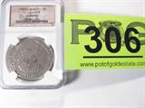 Coin 1783MO FF Mexico 8 Reales Silver Coin
1783Mo FF Mexico 8 Reales Silver Coin from El Cazador Shipwreck. Coin has been Certified by NGC as Authentic. Nice Coin. No Sales Tax on Coin, Currency, or Bullion. #306-21