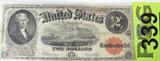 Coin Series 1917 $2.00 U.S. Bank Note
Series 1917, Large Bill, $2.00 United States Bank Note. Has Vertical and Horizontal folds. Corners were bent but will display nicely. Over all condition is Good. No Sales Tax on Coins, Currency, or Bullion.