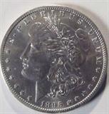 Coin 1895-O Morgan Silver Dollar MS63
1895-O Morgan Silver Dollar. 26.73g of 90% Silver. 450,000 minted. Extremely Rare Date. Graded by the consignor as MS63. No Sales Tax on Coins, Currency, or Bullion. #366-52.