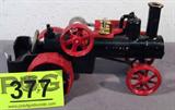 Farm Toy Steel Cast "Buffalo Pitts" Model Tractor
Awesome 1 / 25 scale die / steel cast model / replica of a "Buffalo Pitts" old fashioned tractor. No seat, standing space for driver, black w/ silver detailing & red steel wheels. In wonderful condition, was previously displayed in a pet free non smoking home.