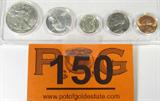 Coin 1946-P 5 Coin Set
1946-P 5 Coin Set. Walking Liberty Half-Dollar 12.5g of 90% Silver, Washington Quarter 6.25g of 90% Silver, Roosevelt Dime 2.5g of 90% Silver, Jefferson Nickel and Lincoln Head Cent. Graded by the consignor as Uncirculated. No Sales Tax on Coins, Currency, or Bullion. #150-30