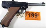 Gun Stoeger Arms Luger in 22 LR Semi Pistol-Used
Stoeger Arms Luger in 22 LR Semi Automatic Pistol. This vintage Luger is a super target or re-enactors dream in a rimfire. Standard military configuration, yet chambered in cheap 22 LR. This example retains 95% of it's factory finish and wood grip panels.
Tag Word: Gun
#C2160 Stoeger Arms Luger in 22 LR Serial Number 45769 Semi Automatic Pistol