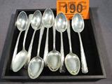 Sterling Silver Towle "Candlelight" Flatware
Lot of 9 stunning sterling silver "Candlelight' flatware teaspoons made by Towle. Each measures: 6" long.
Total weight: 7.34 ozt.
To complete your set see lot# 30, 85, 149, 190, 260, and 385.
Tag word: Sterl925