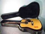 Vintage Washburn Acoustic Guitar Instrument
Fabulous vintage George Washburn 12 string acoustic guitar. Label reads: "George Washburn Model W-240 Serial Number 3534 Handcrafted in the Washburn Tradition of Chicago". It appears that this model was produced between 1974-1976. Guitar has one broken string, and comes in a hard case.