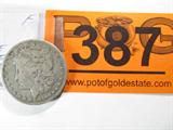 Coin 1890-CC Morgan Silver Dollar Fine
1890-CC Morgan Silver Dollar. 26.73g of 90% Silver. 2,309,041 minted. Rare Date. Graded by the Consignor as Fine. No Sales Tax on Coins, Currency, or Bullion. #387-59.