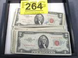 Coin Lot of 50 United States $2.00 Bills
50 United States Red Seal $2.00 Bills of Various Grades. Bills are mostly from the 1950's. No Sales Tax on Coins, Currency, or Bullion
