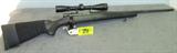 Gun Weatherby Vanguard in 270 Win Bolt Rifle-Used
Weatherby Model Vanguard in 270 Winchester Bolt Action Rifle. Features a black synthetic stock, ammo holder, and a Leupold Rifleman 3x9x40 scope. The optics are clear. Condition grades at 85% due to use and wear. Used.
Tag Word: Gun