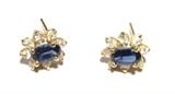 Jewelry 18KT Sapphire & Diamonds Earrings
A high quality set of Sapphire Earrings with Diamonds. Comes with an Appraisal from Hall Jewelers. Appraisal states: Ladies 18kt. Yellow gold Sapphire and Diamond earrings. Each earring is designed with one oval faceted genuine sapphire measuring approximately 5x3, of fine color. There are 8 brilliant cut diamonds with a total weight of .10cts. of very good color,cut and clarity.