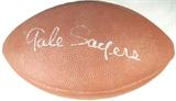 Gale Sayers Autographed Football
A Wilson National Football League football which has been signed by Gale Sayers. Autograph is not certified but when compared to other authenticated autographed items on the internet it appears to be similar.