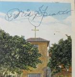 Tris Speaker Autograph Postcard AAU Authenticated
A color postcard captioned, "San Miguel Church, Santa Fe, NM, which has been hand signed by Tris Speaker. Signature is certified by Authentic Autographs Unlimited, Serial # F10212. The Certificate of Authenticity is signed by Drew V. Max, a Court Qualified and Board Certified Forensic Document Examiner and handwriting expert who specializes in celebrities, sports, and antiquities. You may have seen Mr. Max on the reality television show "Pawn Stars".
Information provided from consignor: "Tristram E. Speaker (April 4, 1888 - December 8, 1958), nicknamed "Spoke" and "The Grey Eagle", was an American baseball player. Considered one of the best offensive and defensive center fielders in the history of Major League Baseball, he compiled a career batting average of .345 (fourth all-time), and still holds the record of 792 career doubles. Defensively, his career records for assists, double plays, and unassisted double plays by an outfielder s