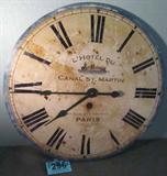 Timeworks Weathered Look Clock Battery Operated
A beautiful battery operated clock made by Timeworks, Inc., Berkeley, CA. Weathered look clock features large roman numerals and is captioned L'Hotel Du Canal St. Martin, 43 Quai Des Brumes, Paris. Great decorating piece.
ZB4487