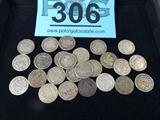 Coin 25 Barber Dimes Very Fine
25 Barber Head Dimes of Various Dates. 2.5g of 90% Silver per Coin. No Sales Tax on Coins, Currency, or Bullion.