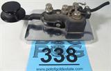 Vintage Morse Code Telegraph Key Metal Base
Vintage Morse code telegraph key on a metal base. There are no dates or manufacturer's listed on the piece. Measures approximately 3" x 6".