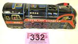 Tin Battery Operated Train Engine Modern Toys
This is the "Overland Express" battery operated tin toy train / locomotive engine made by Modern Toys, in Japan. Train has a few minor scratches and a very small amount of rust. Working condition is unknown. Measures approximately 11" long.