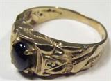 Jewelry 10kt Yellow Gold Fashion Ring
Lovely 10kt yellow gold fashion ring featuring an oval shaped prong set stone, possibly a star sapphire or tigers eye stone. Unmarked, tests as 10kt gold. Ring size: 8.75. Total weight: 2.0 dwt.