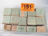 Firearm Lot of 9 MM Ammunition (Approx 1400 rds)
Lot of 9 MM Ammunition. Approximately 1400 rounds of Oxyless. New. A few loose rounds.
Tag Word: Gun, Firearm, Ammunition