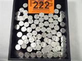 Coin Lot of 100 Mercury Dimes XF/AU
Lot of 100 Mercury Dimes of various Dates. 2.5g of 90% Silver. Graded by the consignor as Extremely Fine to About Uncirculated. Nice Investment grade coins. No Sales Tax on Coins, Currency, or Bullion.