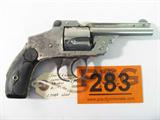 Gun Smith & Wesson Lemon Squeser in 38 SW Revolver
Vintage Smith & Wesson Model Lemon Squeser in 38 S&W Double Action Only Revolver. Features a top break, original S&W grips, and grip safety. Condition grades at 65% due to age, use, and wear. Used.
Tag Word: Gun
#C2408 Smith & Wesson Model Lemon Squeser in 38 S&W Serial Number 145786 Double Action Only Revolver