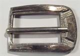 Jewelry Sterling Silver Belt Buckle
Fabulous sterling silver belt buckle with gold washed accents. Marked "Hecho en Mexico 925 Sterling", measures: 1.75" x 1.25", total weight: .63 ozt.