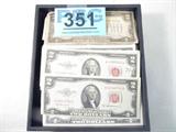 Coin 50 Red Seal $2.00 Bills
50 Red Seal $2.00 Bills. 6 are series 1928, 39 are series 1953, and 5 are series 1963. Bills are Average Circulation some with folds, tares, and missing parts. There are some bills that are in fine condition. No Sales Tax on Coins, Currency, or Bullion. #351-61.