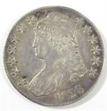 Coin 1826 Capped Bust Half-Dollar XF
1826 Capped Bust Half-Dollar. 13.48g of 90% Silver. 4,004,180 minted. Rare Date. Graded by the consignor as Extremely Fine. No Sales Tax on Coins, Currency, or Bullion. #273-ZB3209