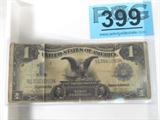 Coin Series 1899 $1.00 Silver Certificate
Silver Certificate Large size Bill0, Series 1899. Signed Parker and Burke. Bill has Several Vertical and Horizontal Folds. Corners are rounded and splits are present on edge of bill by folds. No Sales Tax on Coins, Currency, or Bullion. #399-ZB3209