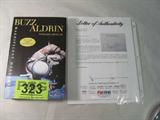 Buzz Aldrin Autograph Magnificent Desolation PSA
A Buzz Aldrin signed hardcover book titled Magnificent Desolation, The Long Journey Home from the Moon." Accompanied by a Letter of Authenticity from PSA/DNA Authentication Services. The letter is dated April 18, 2011 with certification # O03044. The PSA/DNA logo watermark is visible when you hold the paper to light.
From the internet: "Buzz Aldrin, Sc.D. (born Edwin Eugene Aldrin, Jr., January 20, 1930) is an American mechanical engineer, retired United States Air Force pilot and astronaut who was the lunar module pilot on Apollo 11, the first manned lunar landing in history. On July 20, 1969, he was the second human being to set foot on the moon, following mission commander Neil Armstrong."